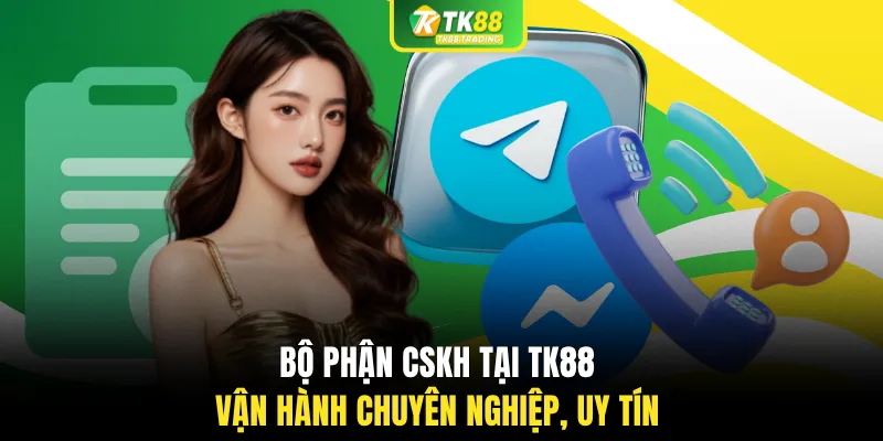 Bộ phận CSKH tại TK88 vận hành chuyên nghiệp, uy tín
