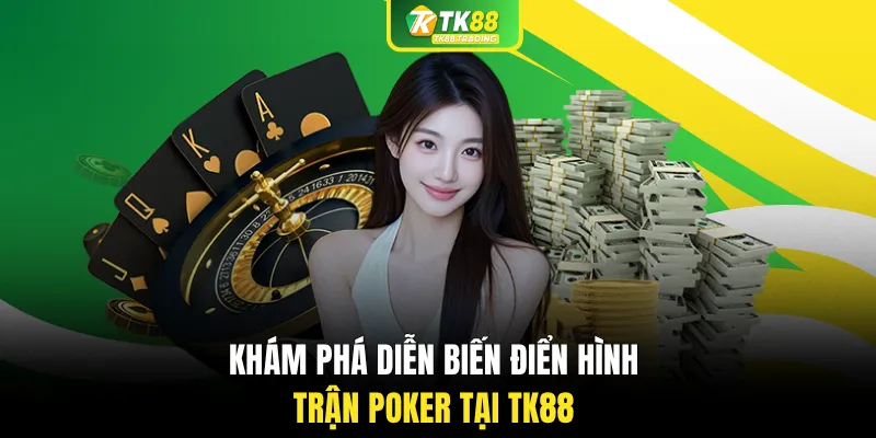 Khám phá diễn biến điển hình trận poker tại TK88